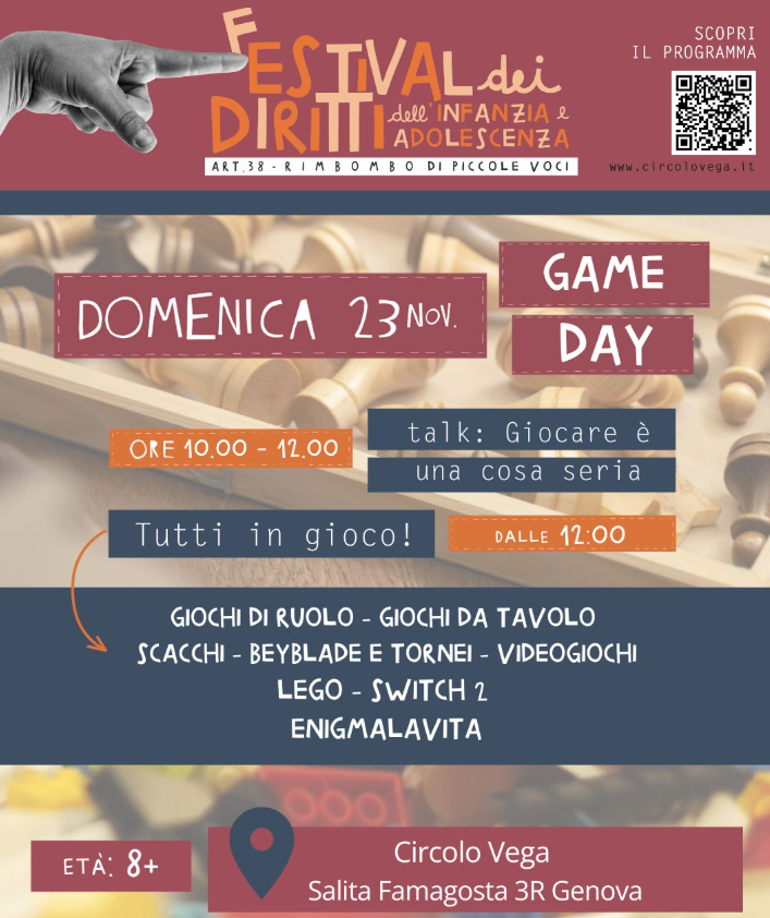 Talk – Giocare è una cosa seria a cura di Circolo Vega